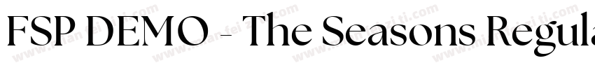 FSP DEMO - The Seasons Regular字体转换